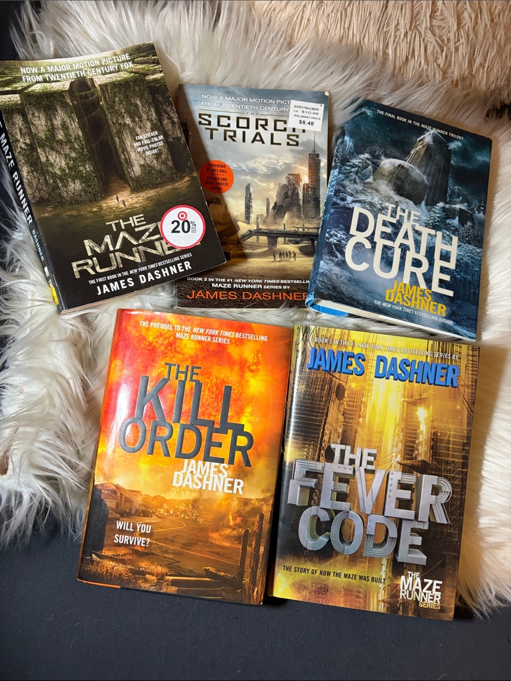 Maze Runner Series paperback/Hardcover Book Set - Assorted Colors